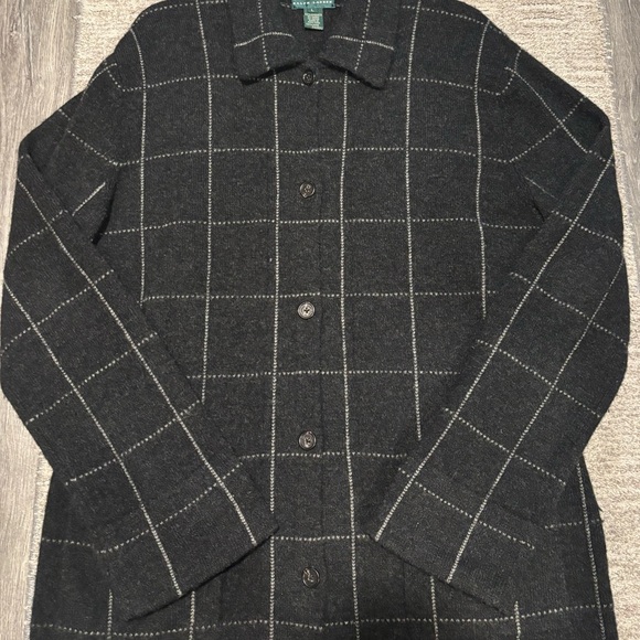 Ralph Lauren Jackets & Blazers - Lauren Ralph Lauren 100% Lambswool Cardigan Sweater Women’s Size L